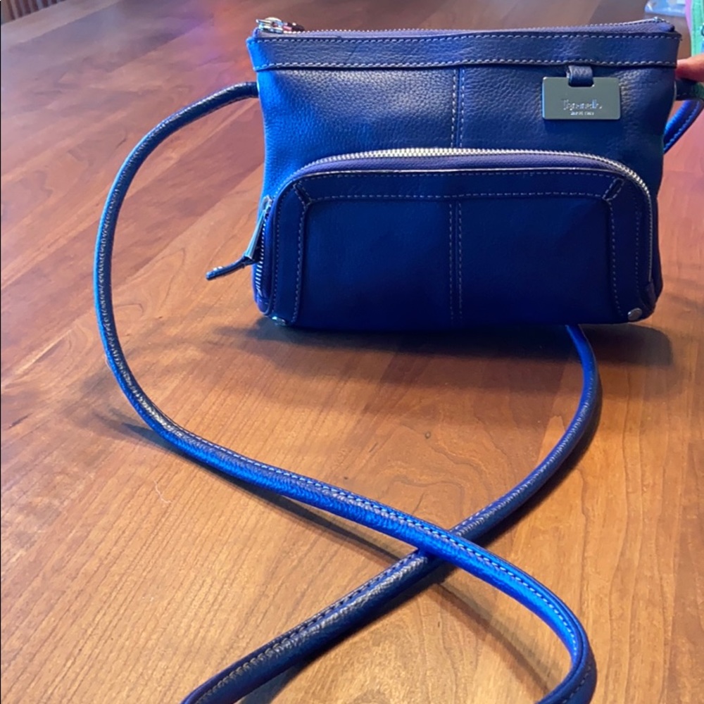 Blue cross body